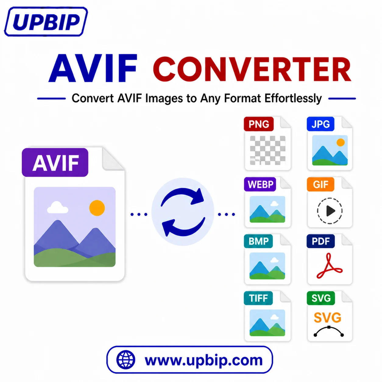 UPBIP AVIF to PNG converter online — next-generation image format with the best compression-to-quality ratio available today prepared for PNG export using UPBIP browser-based image tools at upbip.com